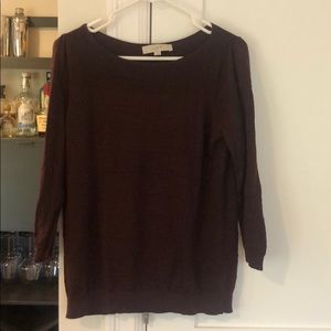 LOFT maroon sweater size large